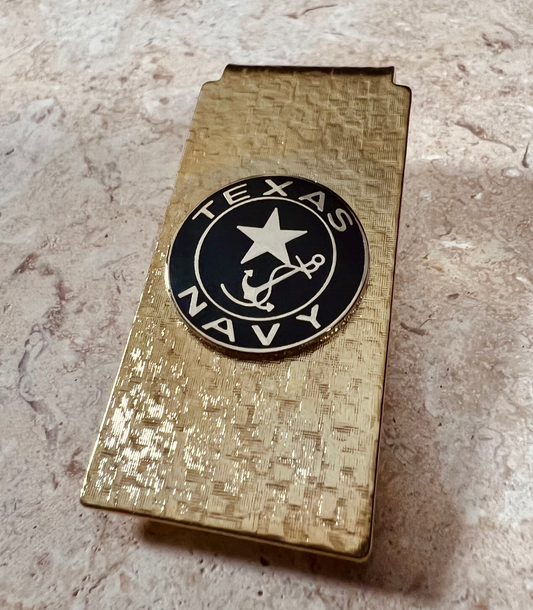 Texas Navy Logo Money Clip